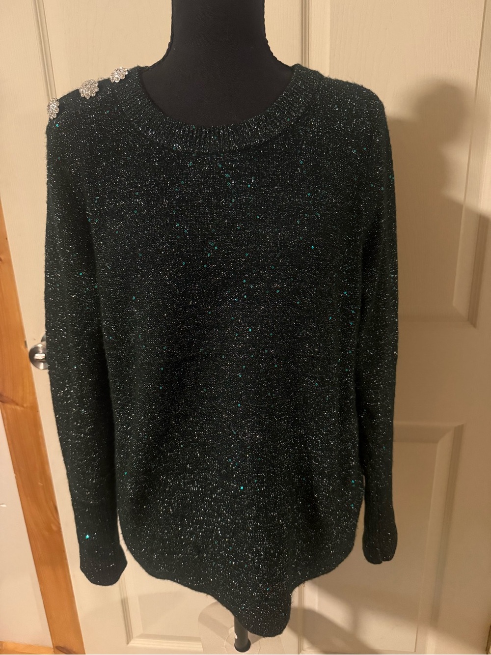 Lilly Pulitzer women’s Evergreen, Morgen Sequin Sweater, Size L
